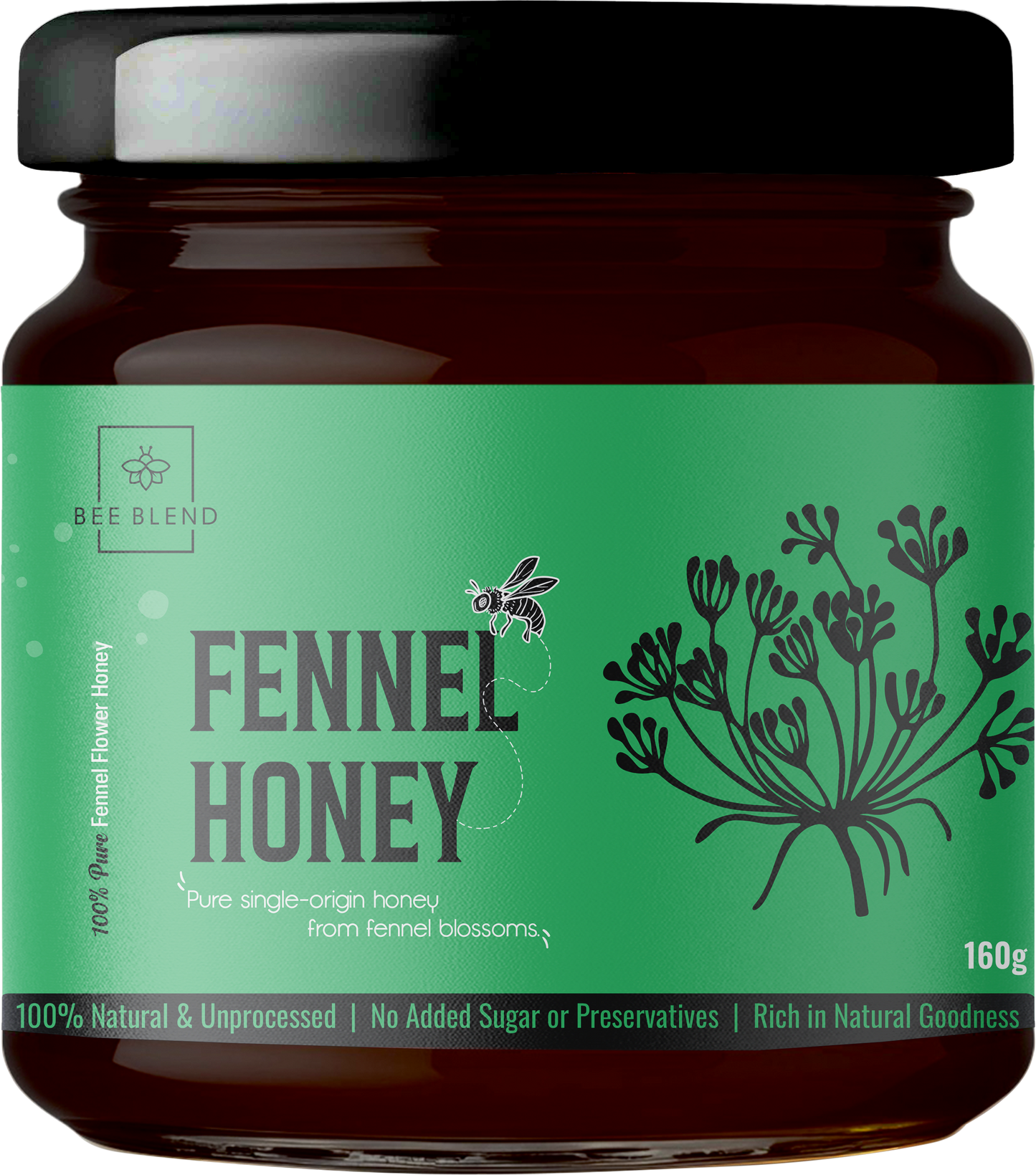 Fennel Raw Honey | Mediterranean Herbal Gold