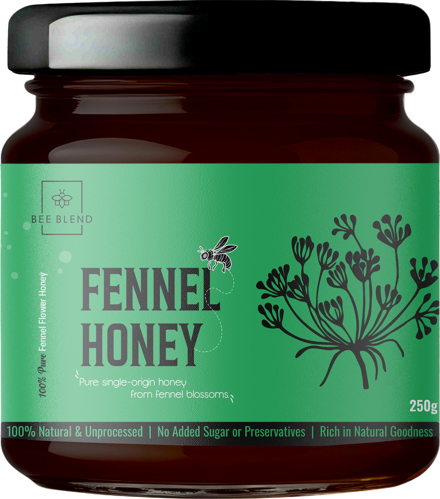 Fennel Raw Honey | Mediterranean Herbal Gold
