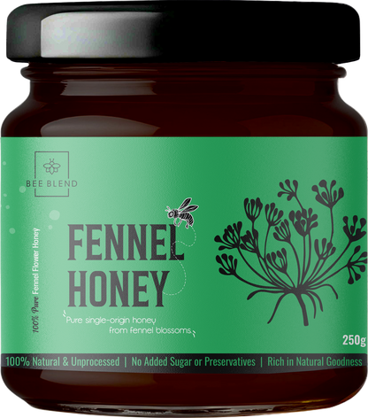Fennel Raw Honey | Mediterranean Herbal Gold