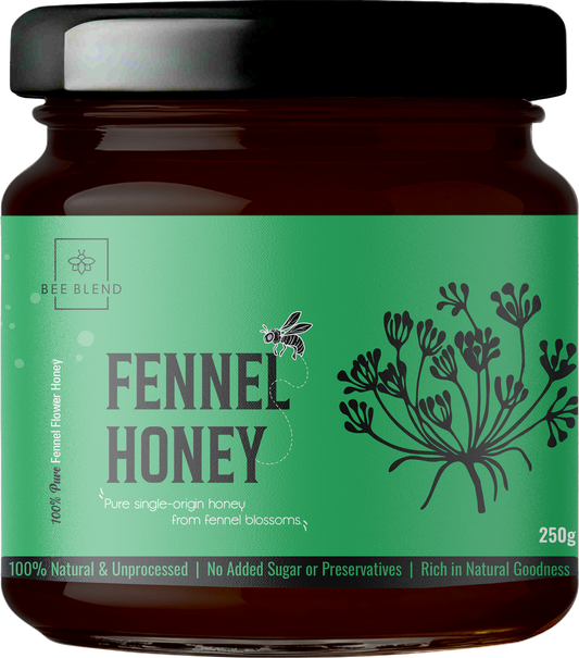 Fennel Raw Honey | Mediterranean Herbal Gold