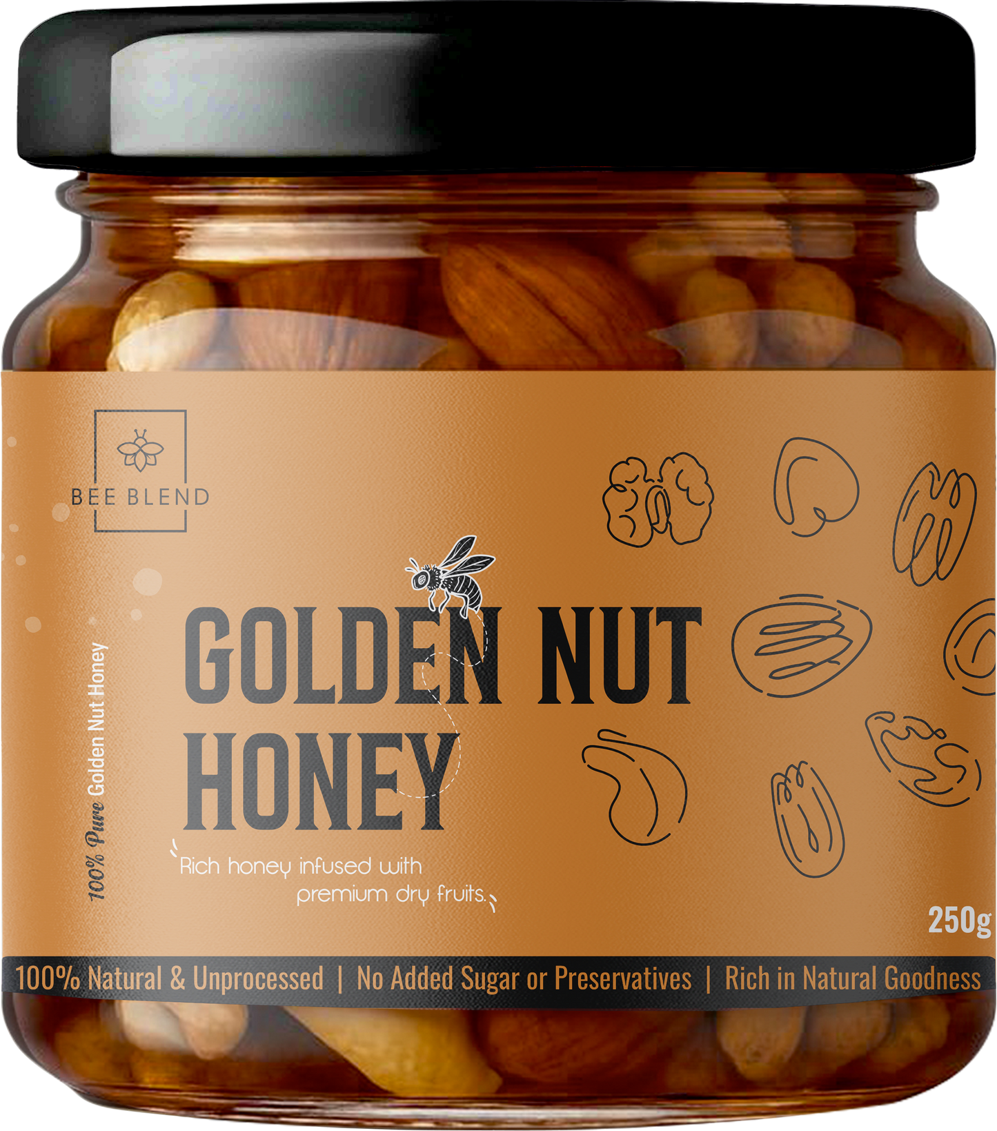 Golden Nut Infusion Honey | Nature’s Power Concentrate
