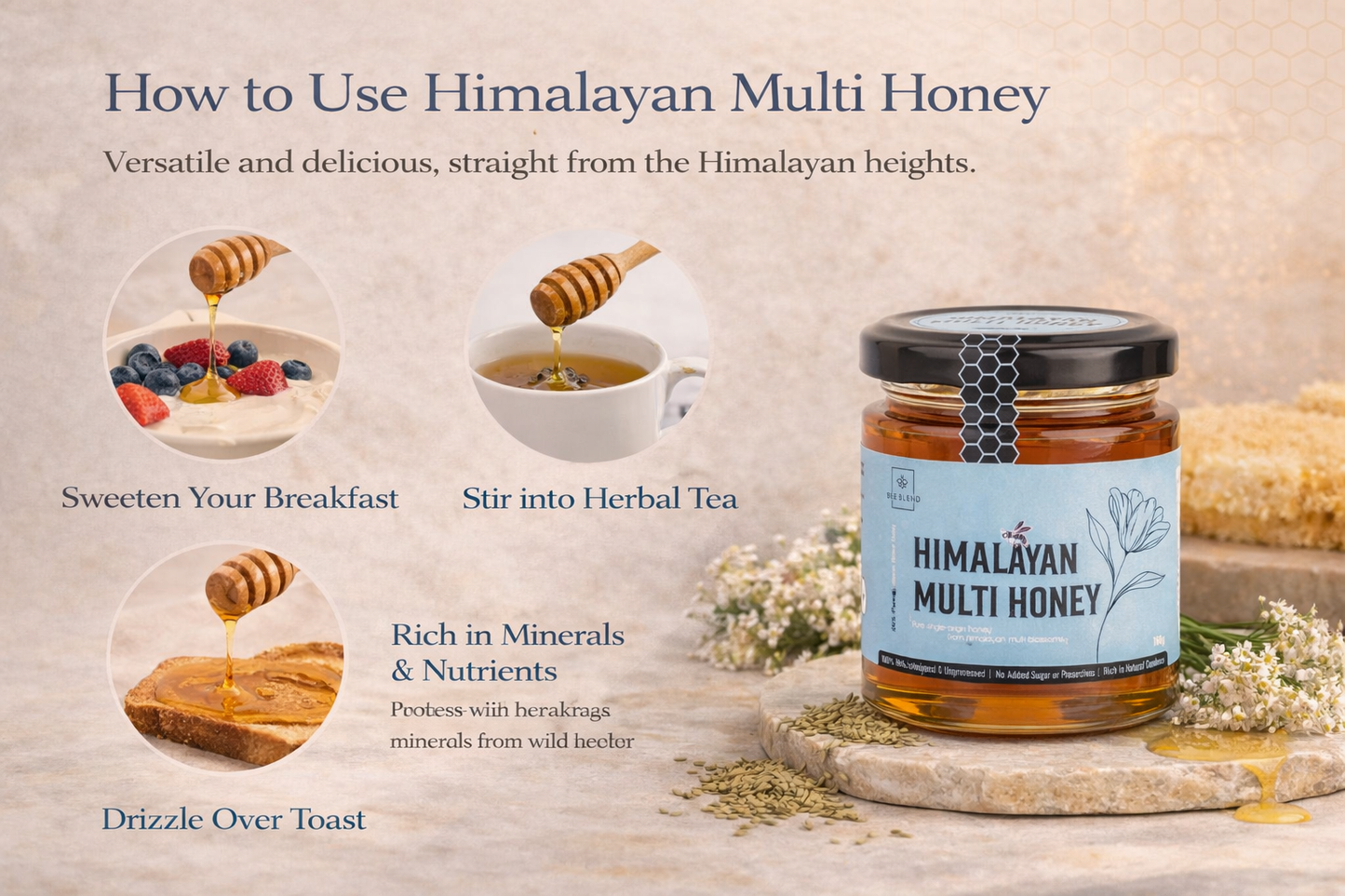 Himalayan Multi-Flora Raw Honey | Mountain Magic