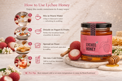 Lychee Blossom Raw Honey | Exotic Asian Honey