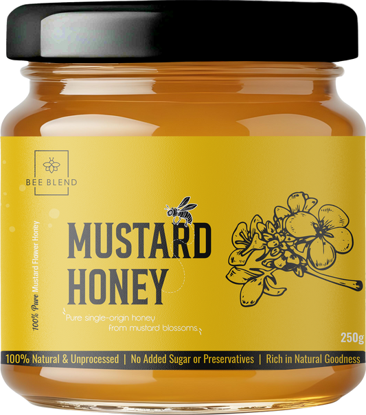 Yellow Mustard Flower Honey | Bold & Bright