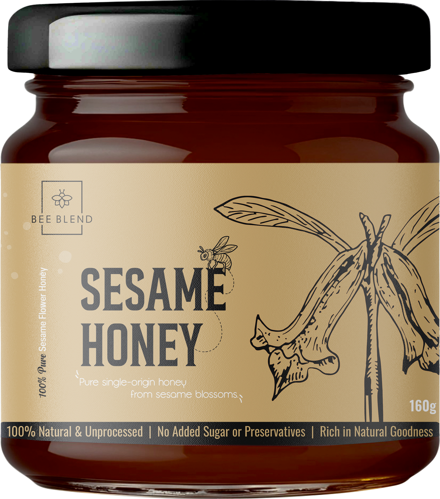 Sesame Raw Honey | Nutty Umami Elixir