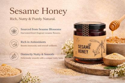 Sesame Raw Honey | Nutty Umami Elixir